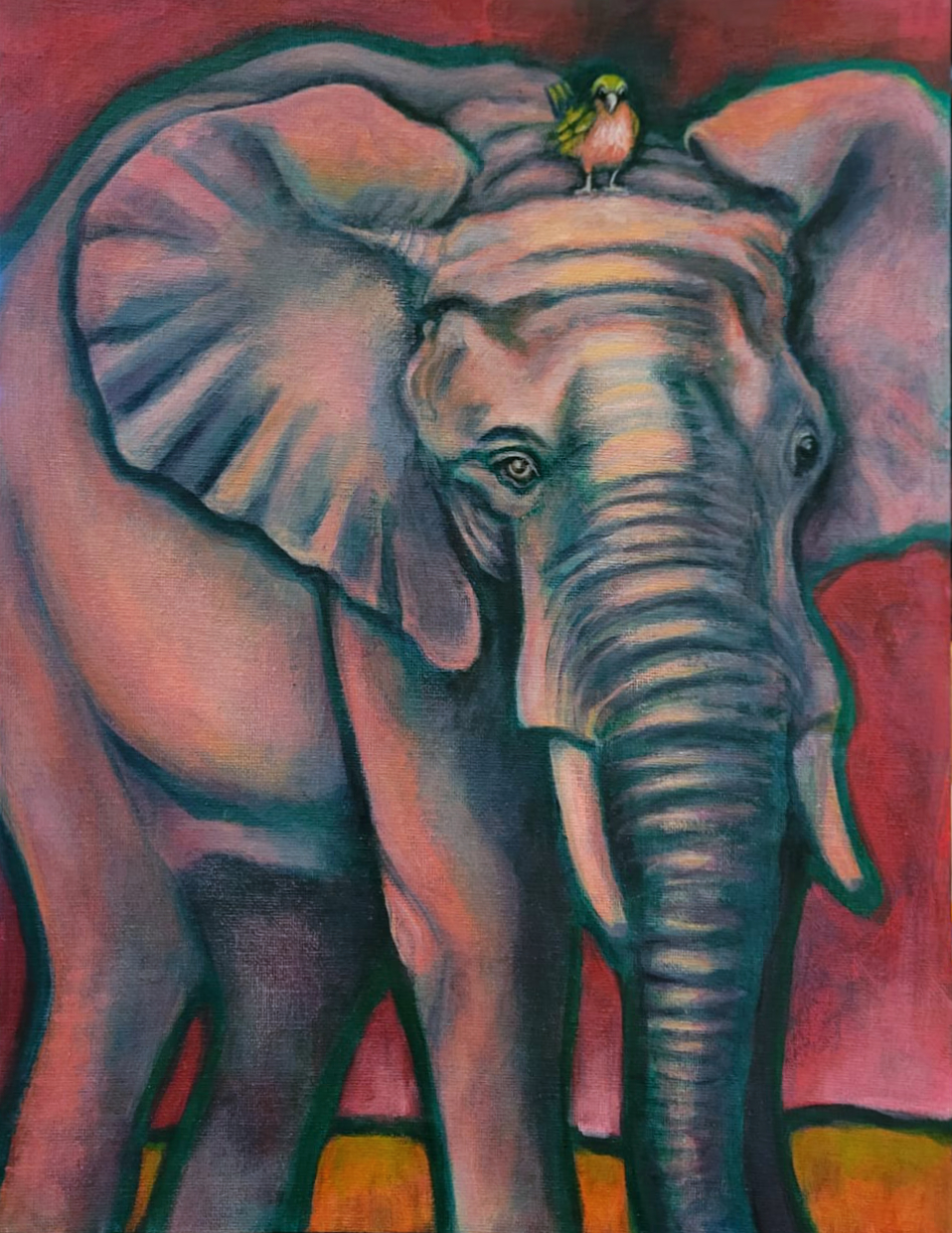 Elephant and Bird