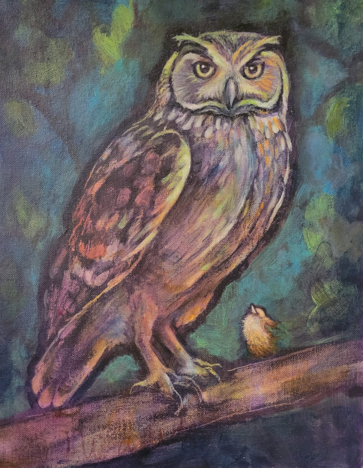 Owl and Bird