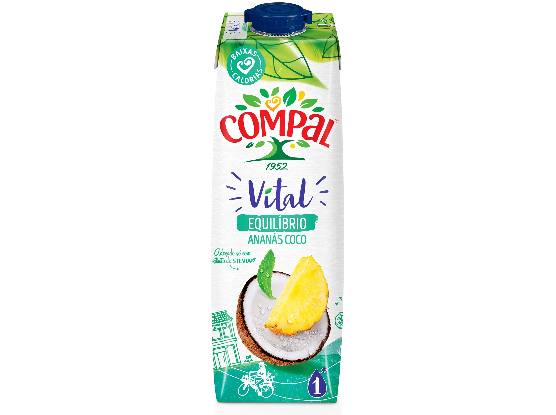 Compal Vital Pineapple & Coconut Juice 1LT