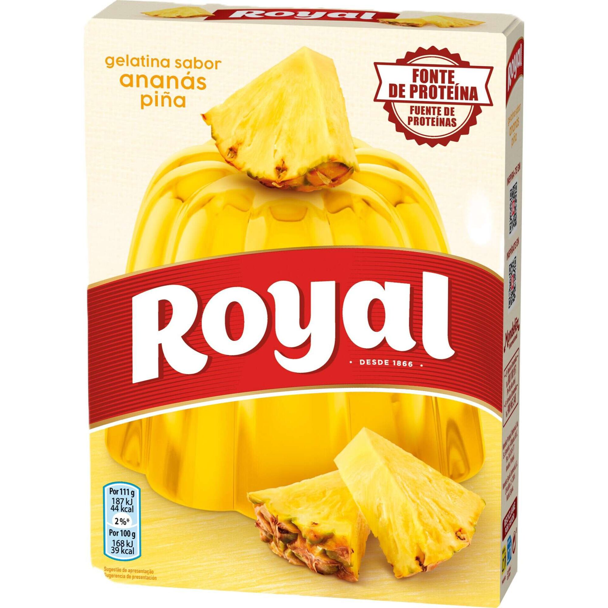 Royal Pineapple Flavored Gelatin 114GRS