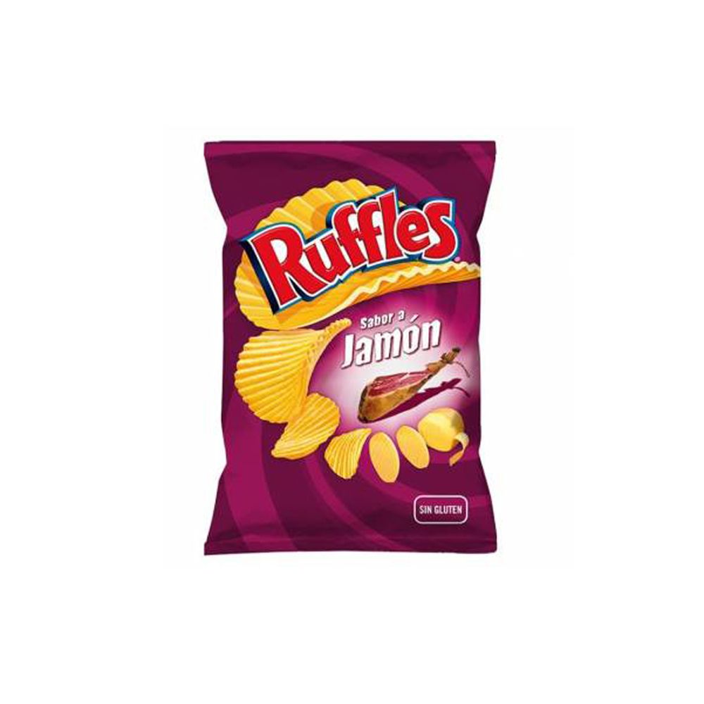 Ruffles Ham Flavor Crisps 122GRS