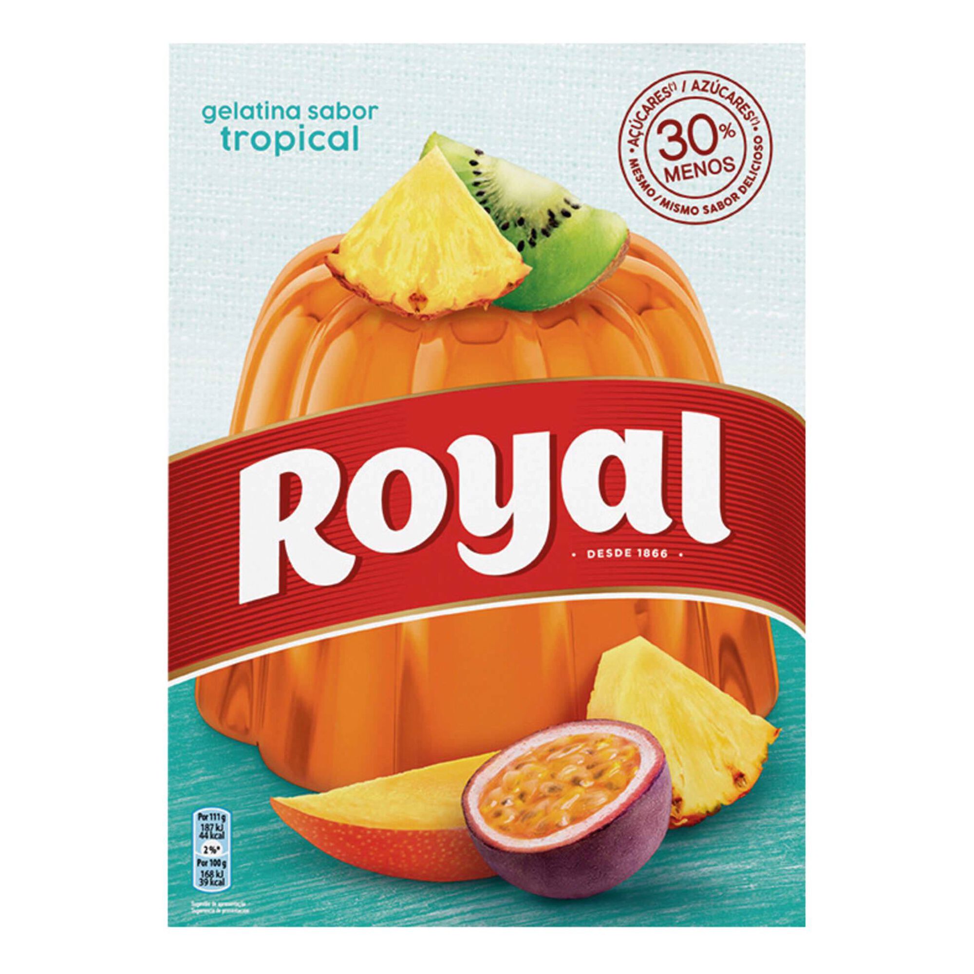 Royal Tropical Flavored Gelatin 114GRS