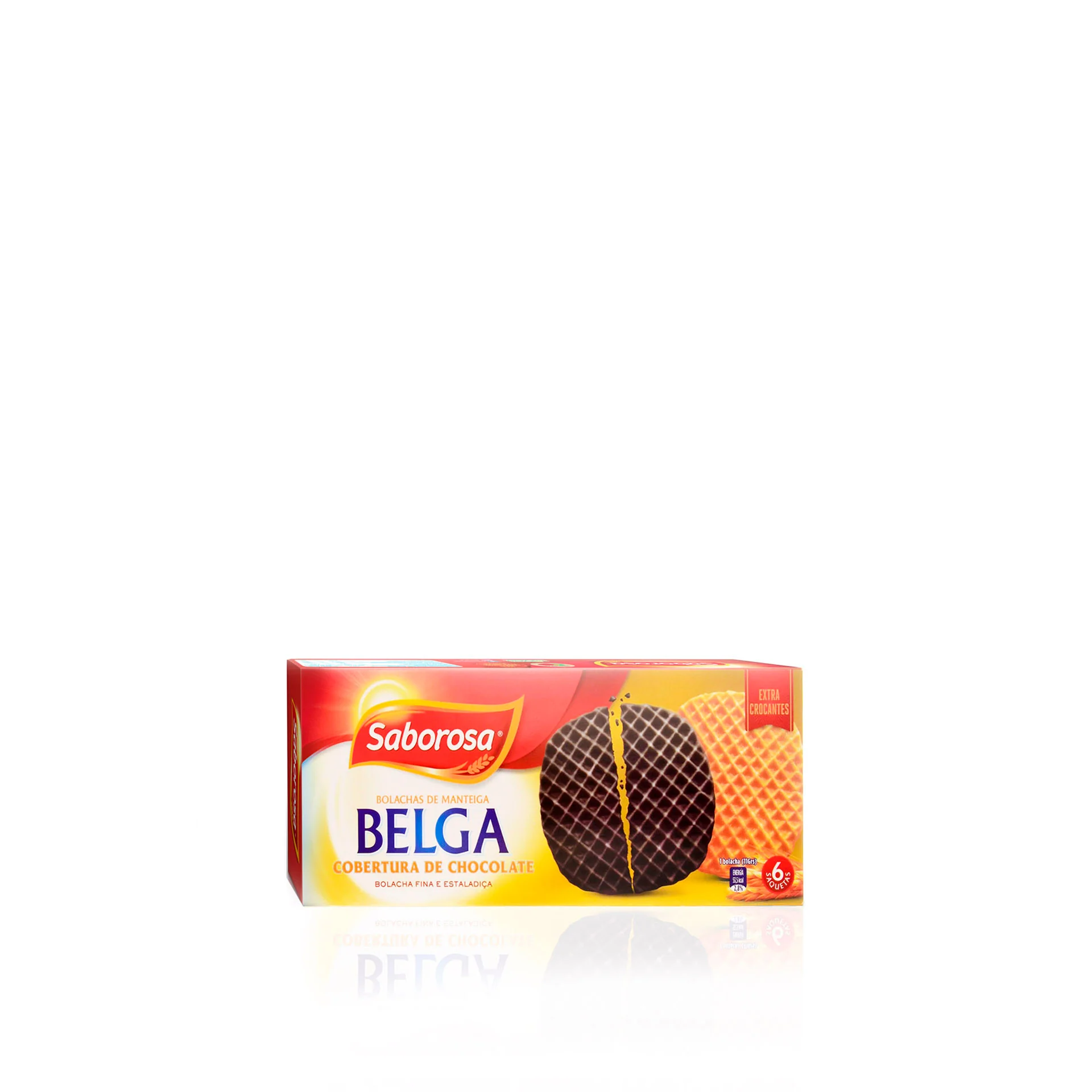 Saborosa Belgian Wafers with Chocolate 220GRS