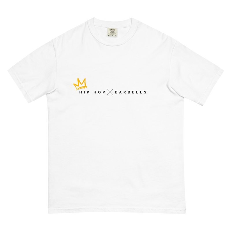 Hip Hop & Barbells Crown Tee - White