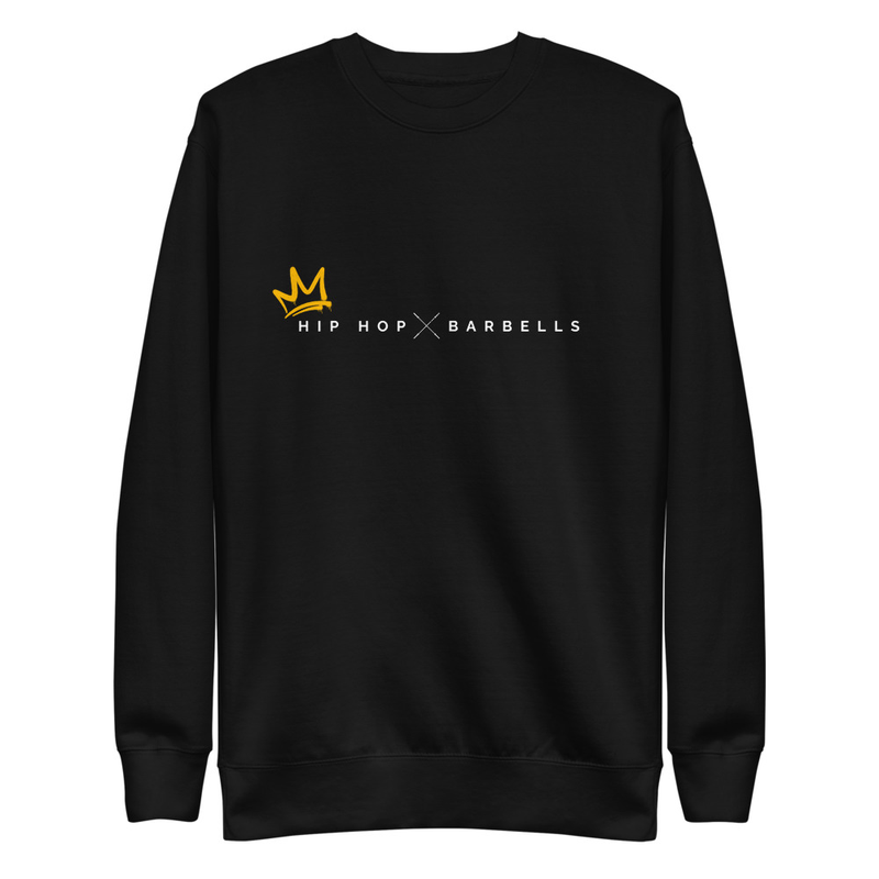 Hip Hop & Barbells Crown Crew Neck - Black