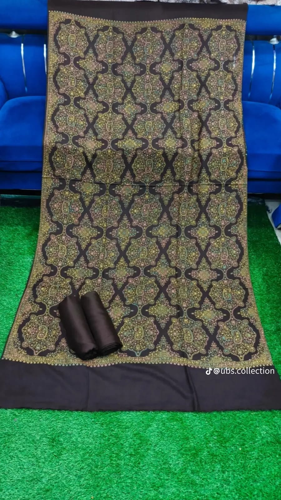 Wool Pashmina 3 pc suit with Shawl 