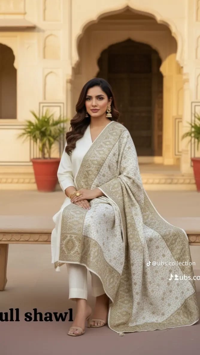 Wool Shawl 3 PC SUIT 