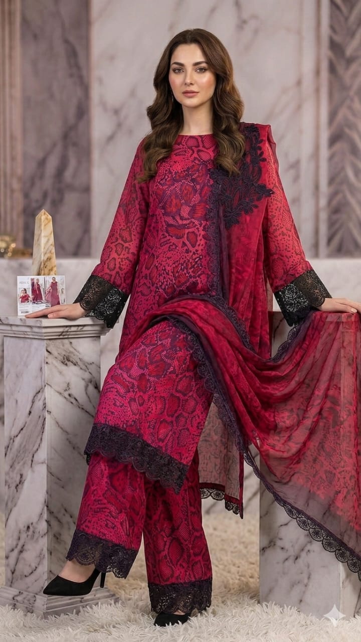 Lawn 3pc Unstitched Patch Series