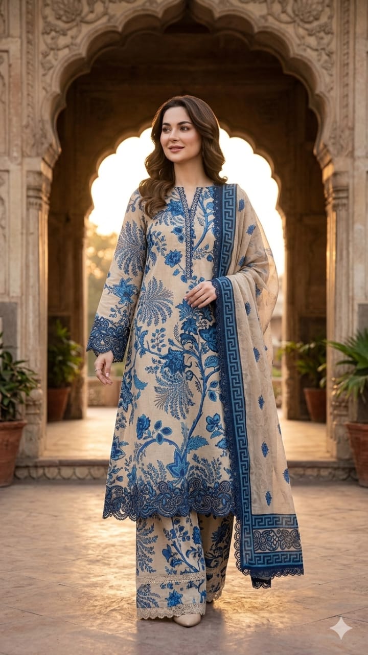 Lawn 3pc Unstitched Patch Series