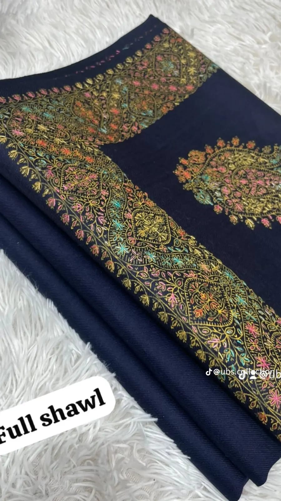 Wool Pashmina 3 pc suit with Shawl 