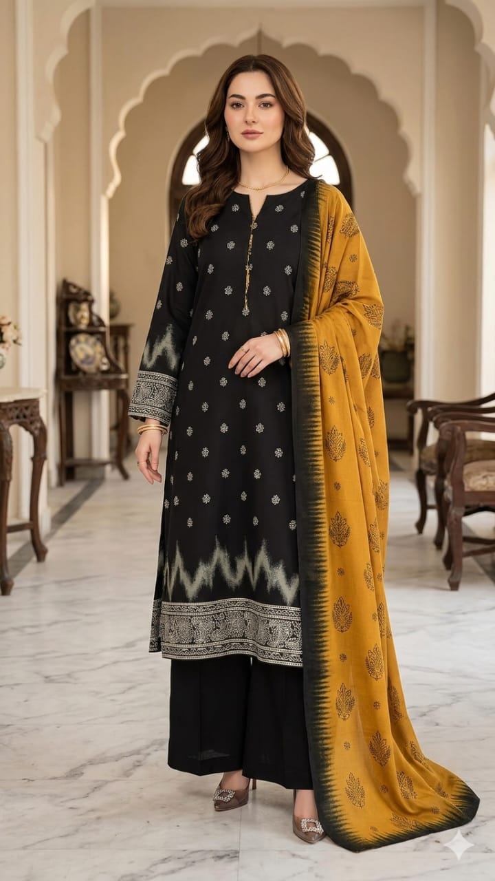 Swiss lawn 3pc suits with shaffon duppata 