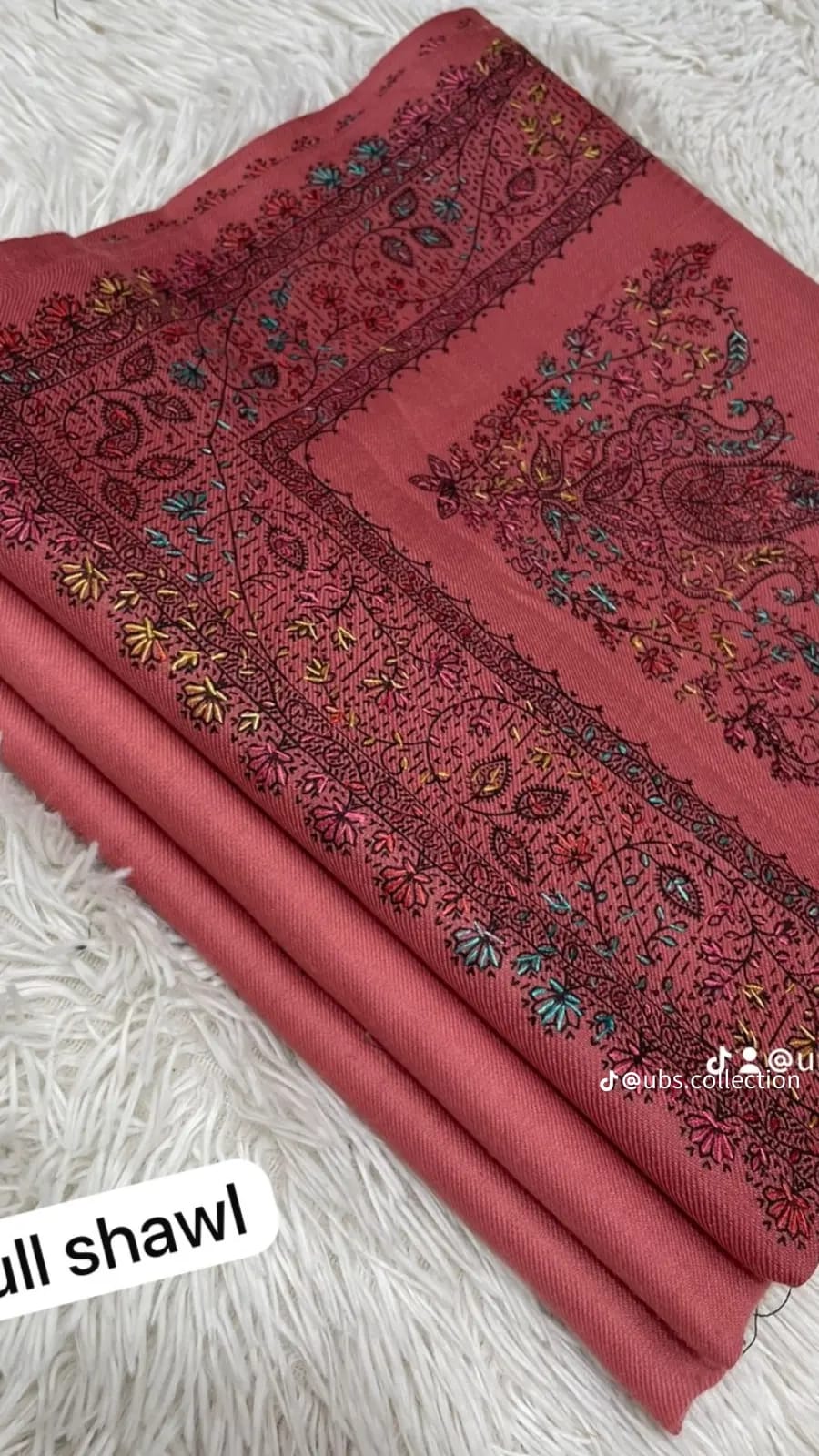 Wool Pashmina 3 pc suit with Shawl 