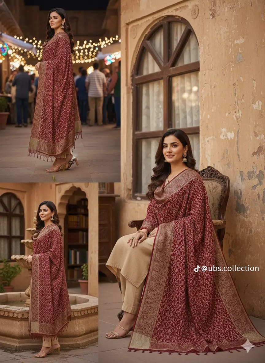 Wool Shawl 3 PC SUIT 