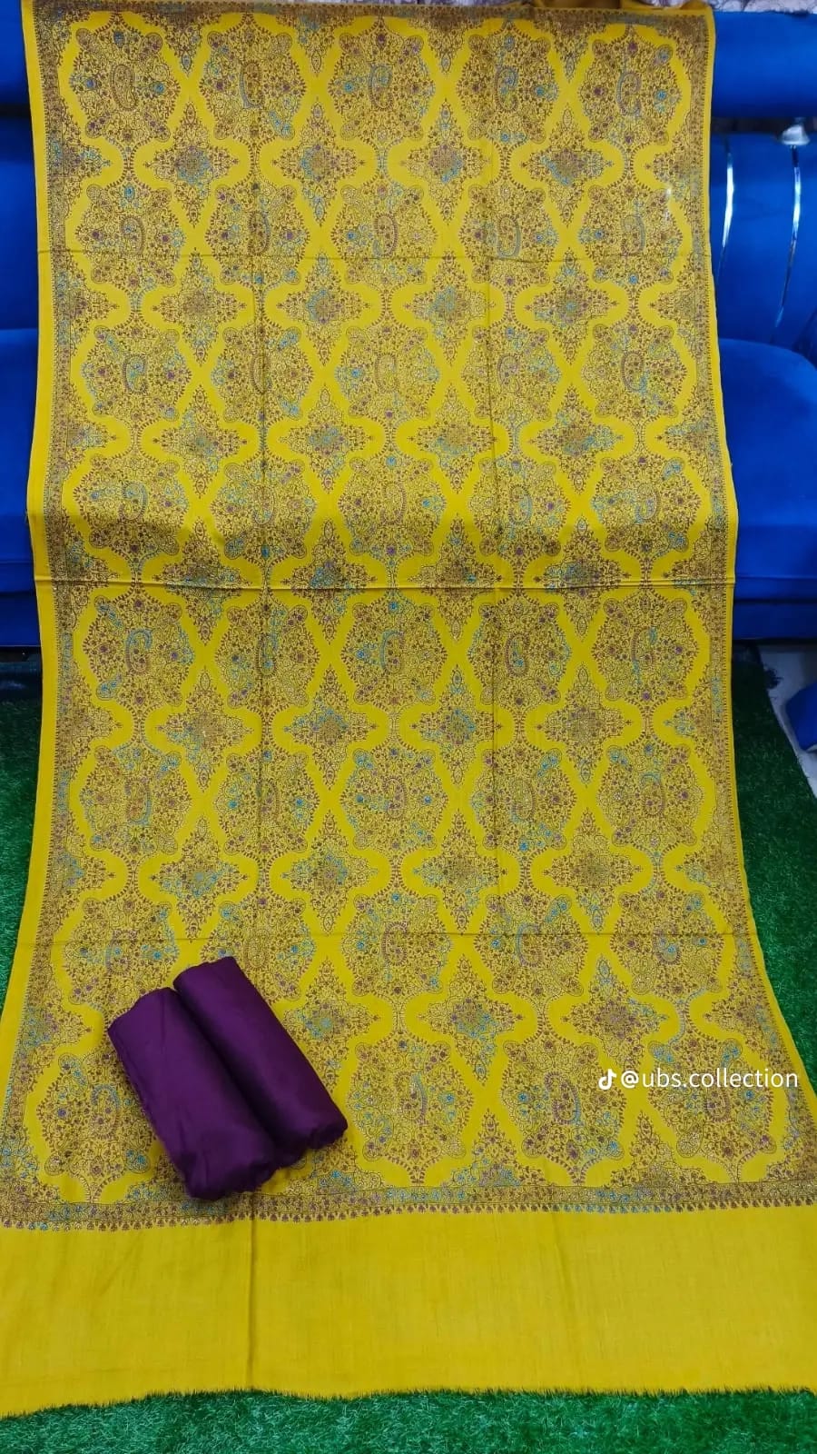 Wool Pashmina 3 pc suit with Shawl