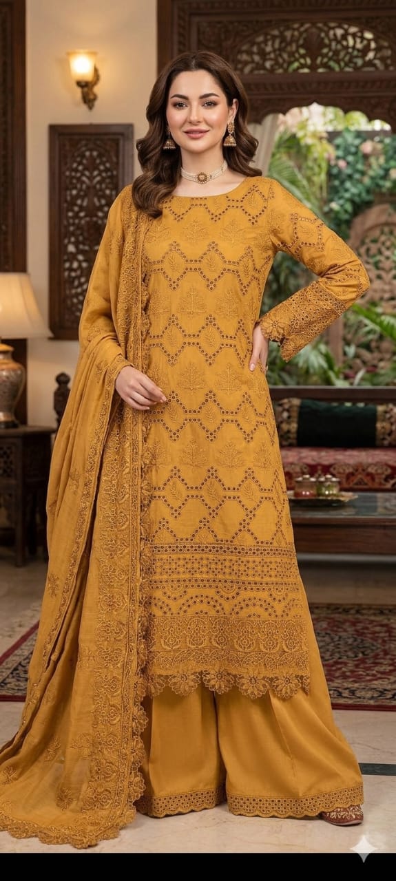 Lawn Embroidered 3pc Unstitched 