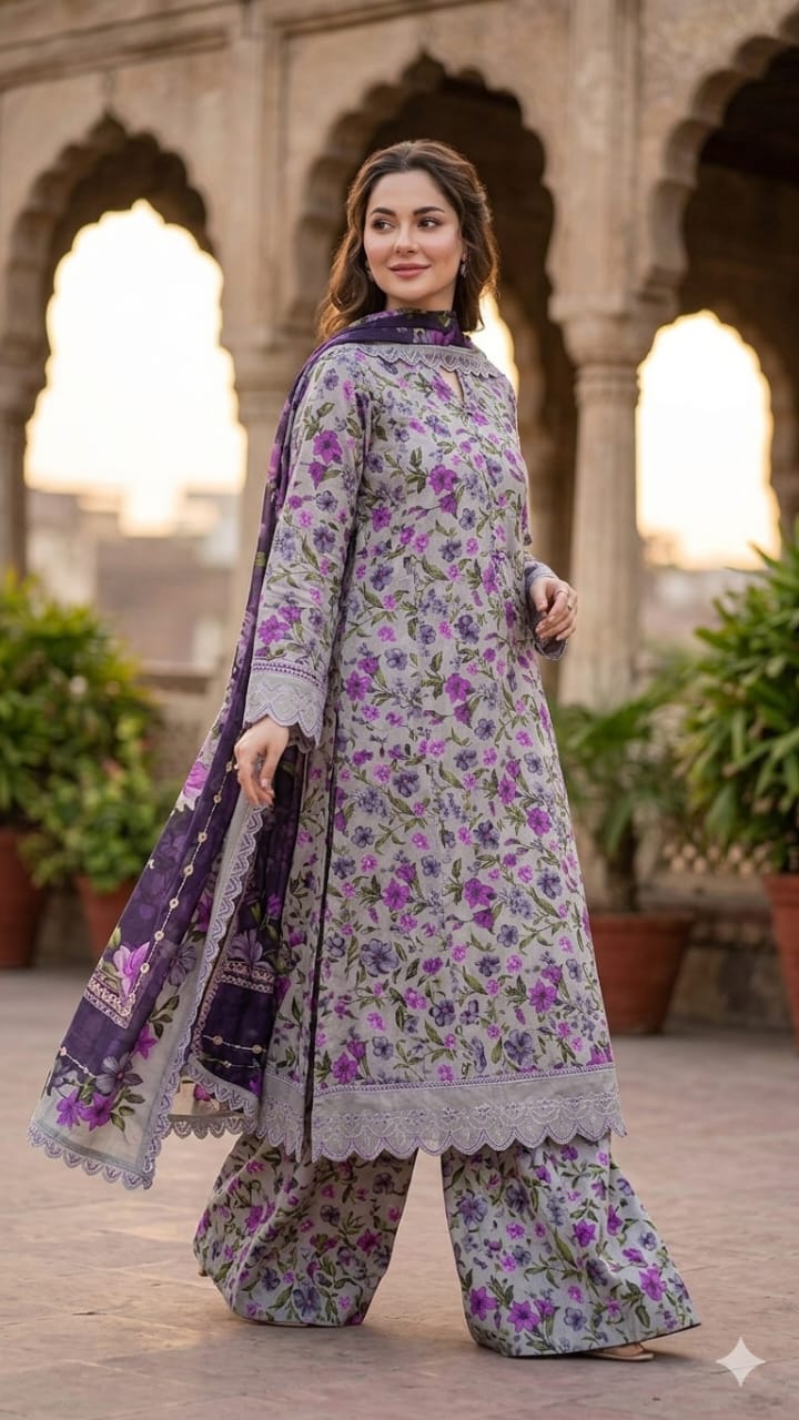 Lawn 3pc Unstitched Patch Series