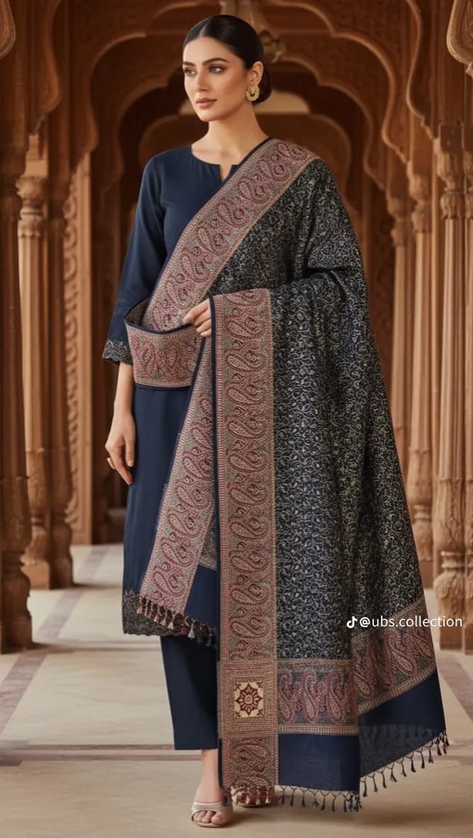 Wool Shawl 3 PC SUIT