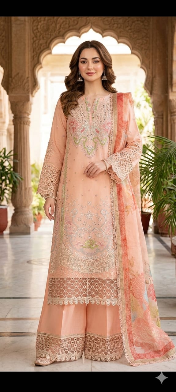 Lawn Embroidered 3pc Unstitched 