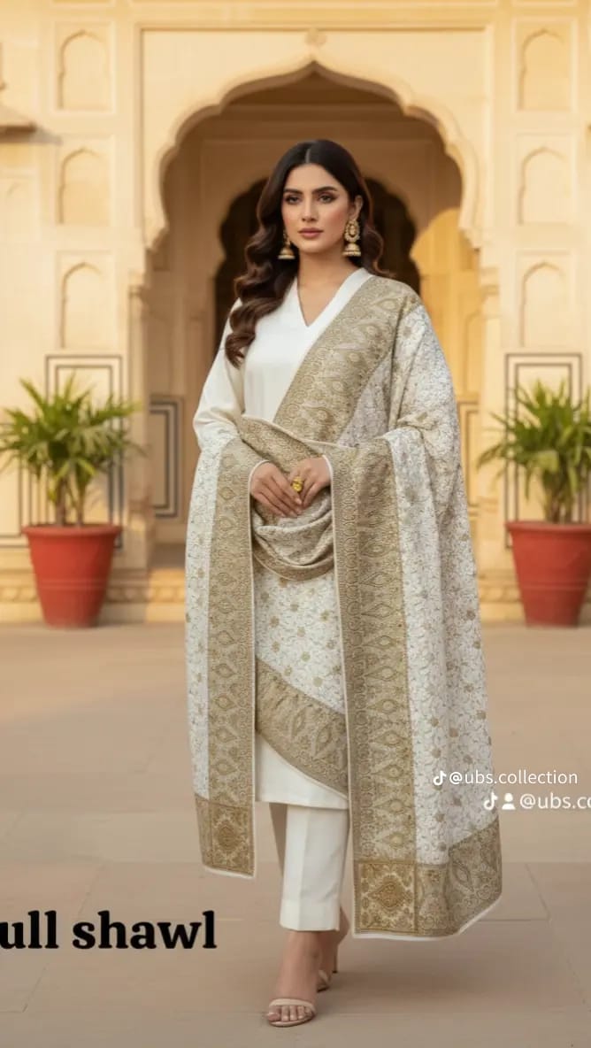 Wool Shawl 3 PC SUIT