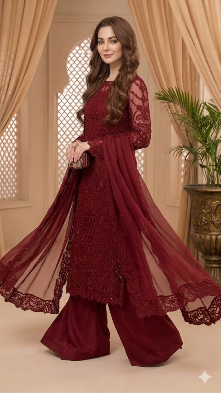 Lawn Embroidered 3pc Unstitched 