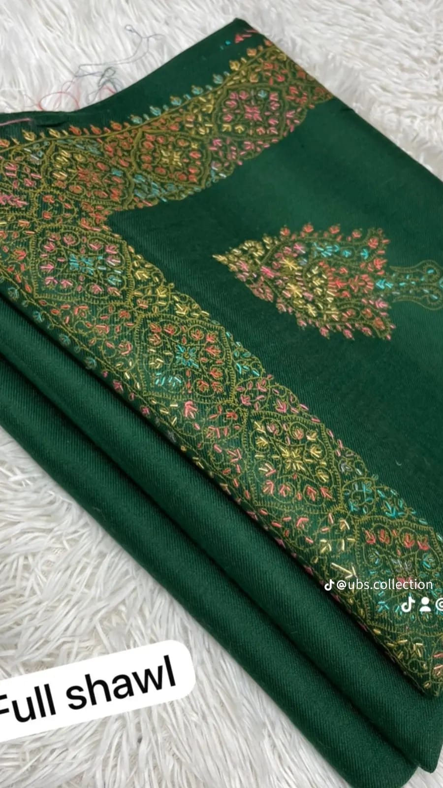 Wool Pashmina 3 pc suit with Shawl 