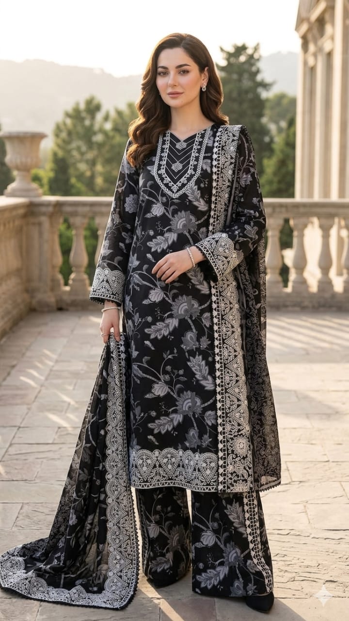 Lawn 3pc Unstitched Patch Series