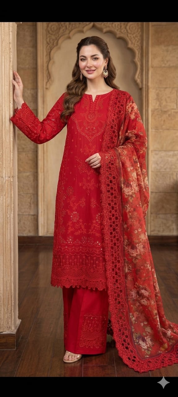 Lawn Embroidered 3pc Unstitched 