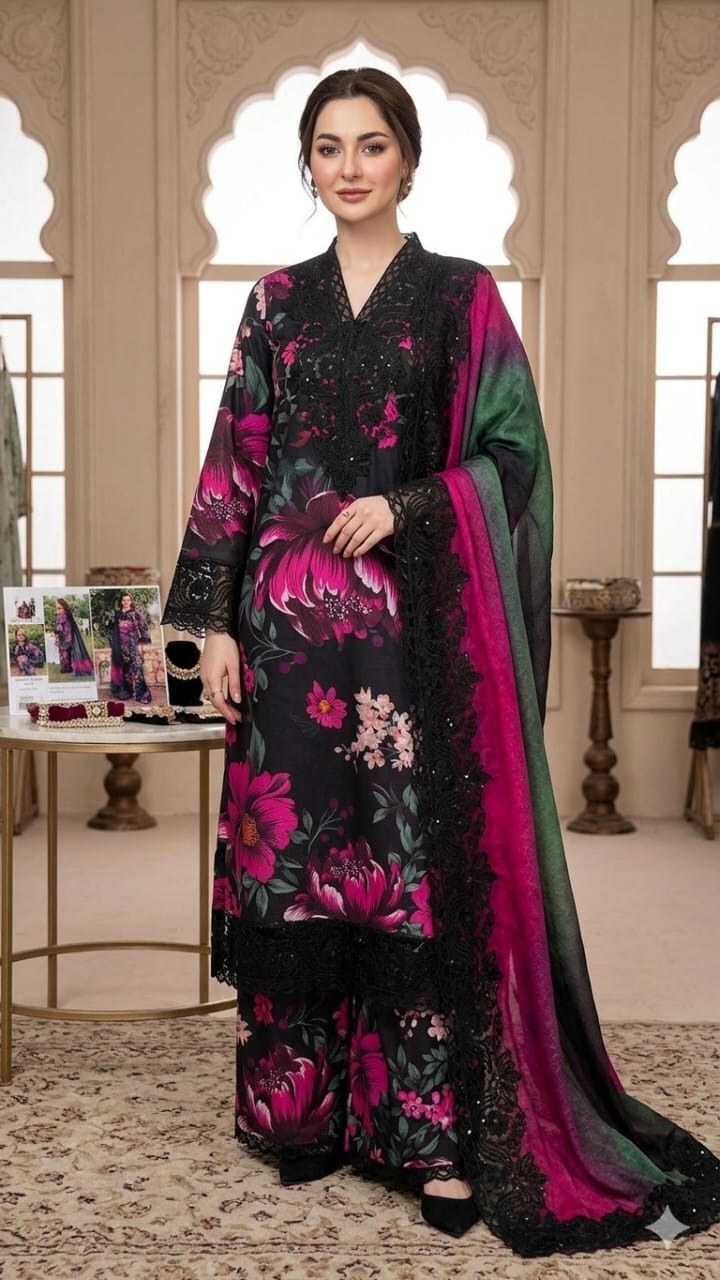 Lawn 3pc Unstitched Patch Series