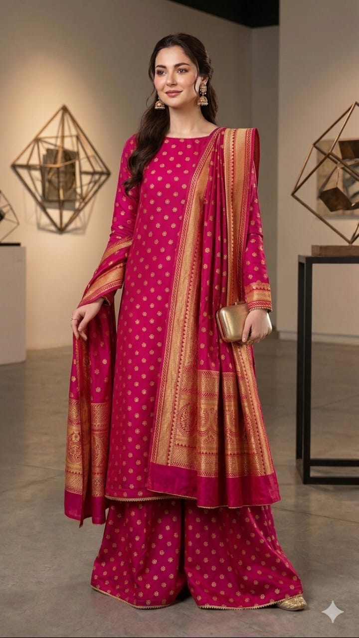 Swiss lawn 3pc suits with shaffon duppata 