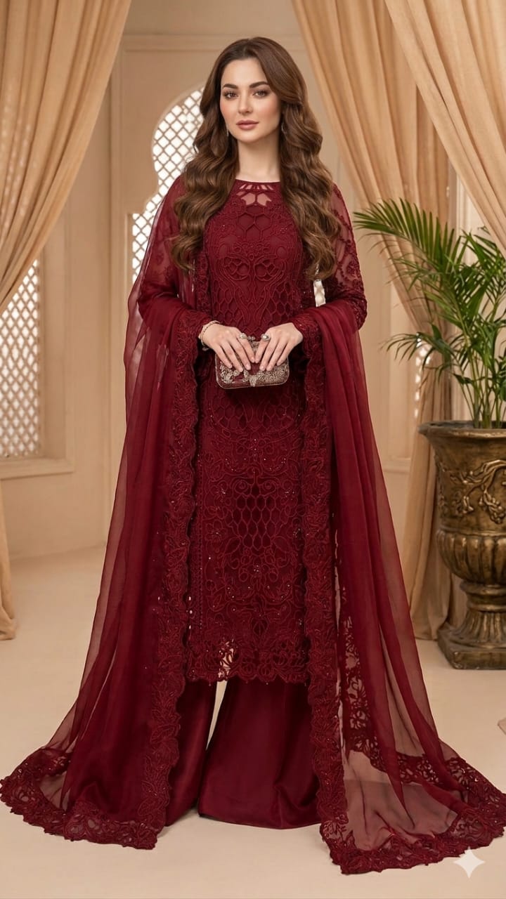 Lawn Embroidered 3pc Unstitched 