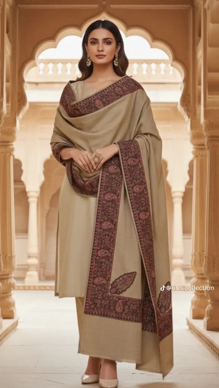 Wool Shawl 3 PC SUIT
