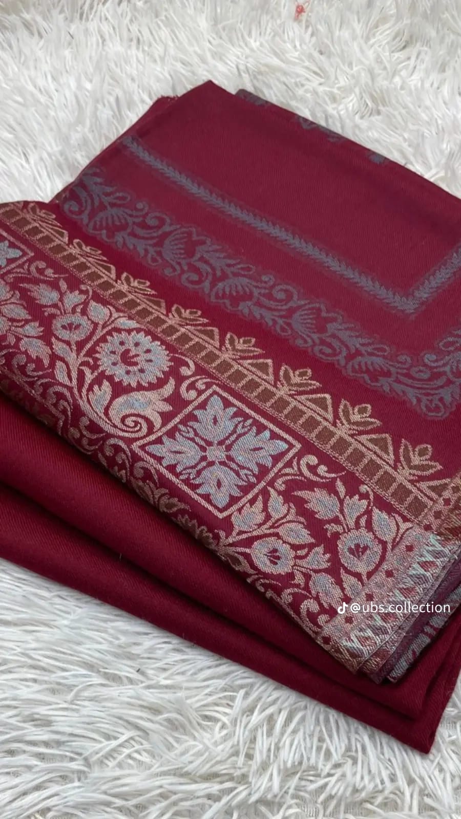 Wool Pashmina 3 pc suit with Shawl 