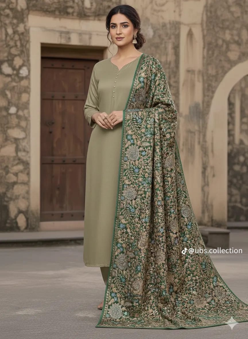 Micro Velvet 3 pc suit with Shawl 