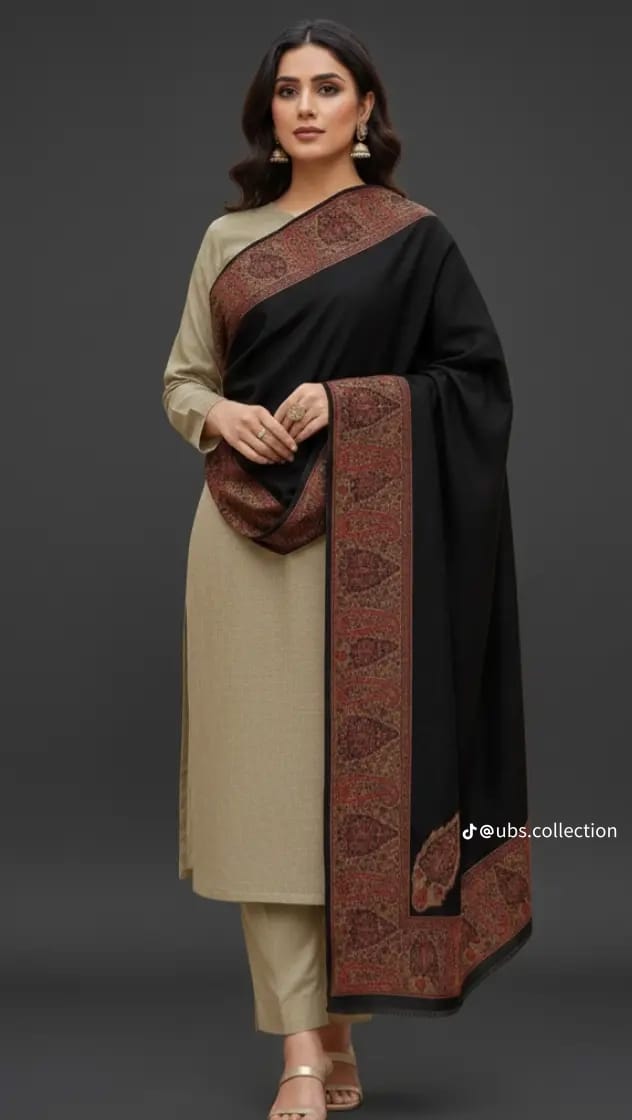 Wool Shawl 3 PC SUIT