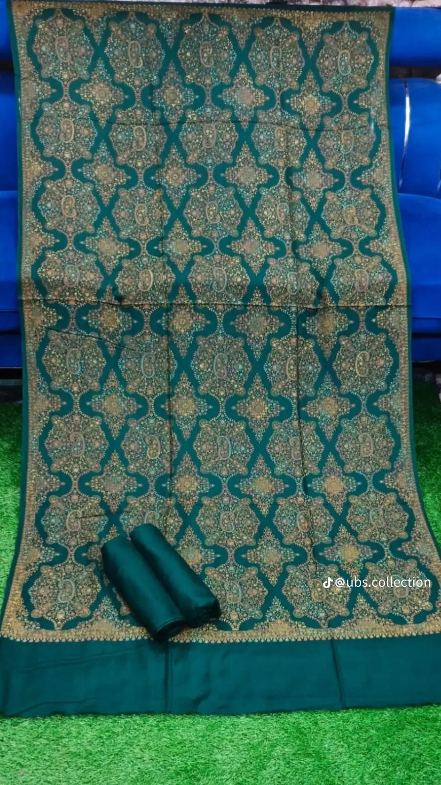 Wool Pashmina 3 pc suit with Shawl 
