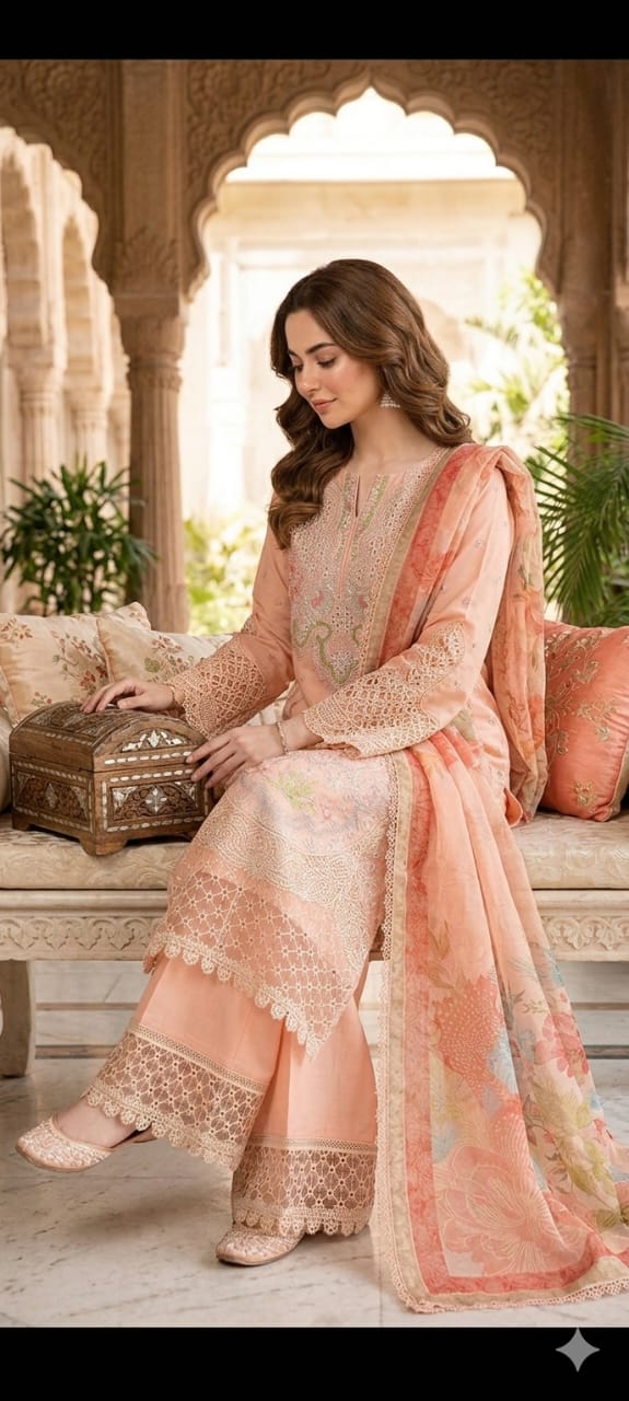 Lawn Embroidered 3pc Unstitched 