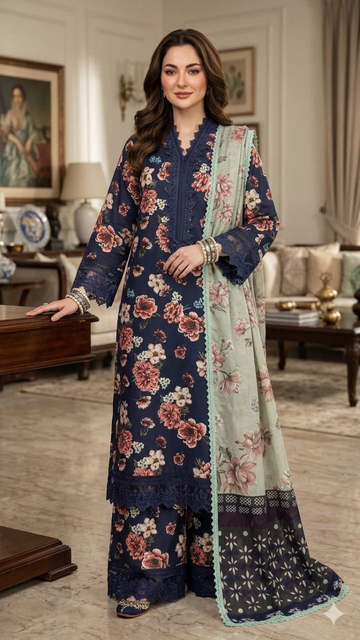 Lawn 3pc Unstitched Patch Series