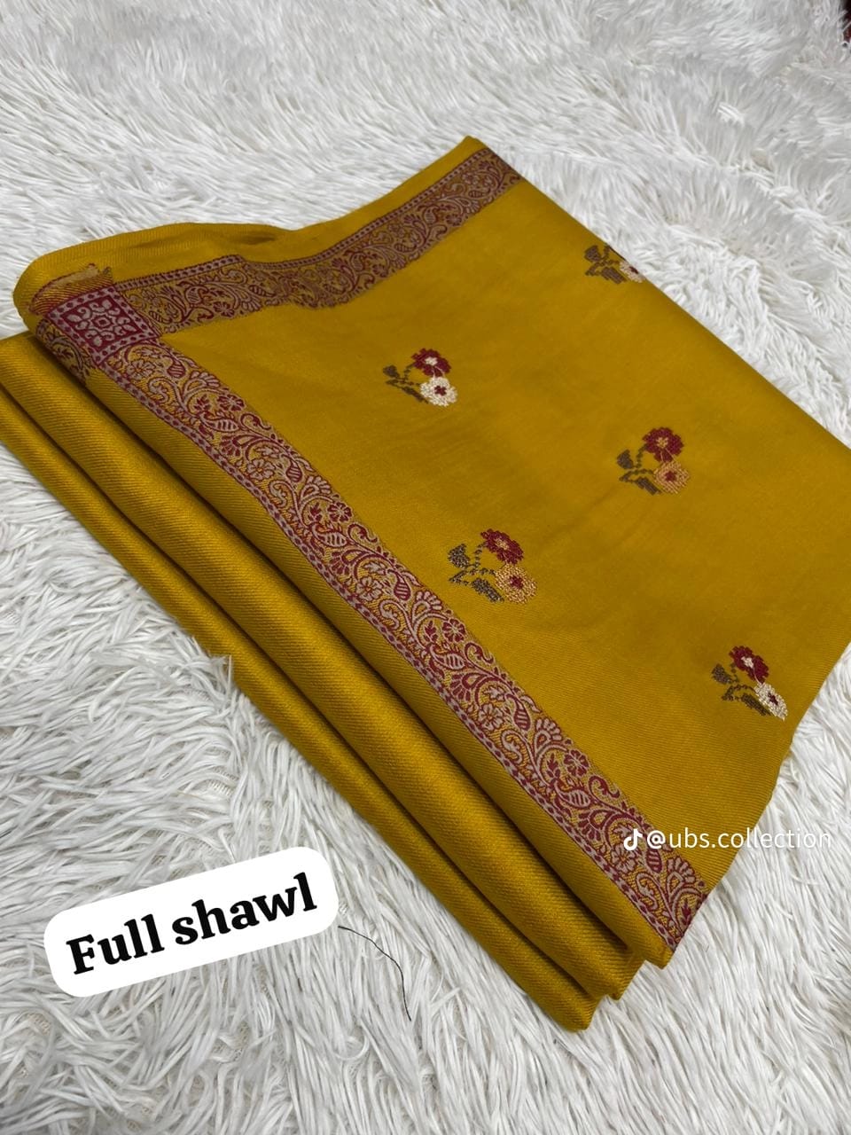 Wool Pashmina 3 pc suit with Shawl