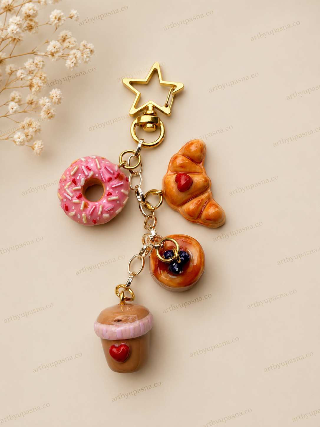 Coffee and Breakfast - Bag Charm