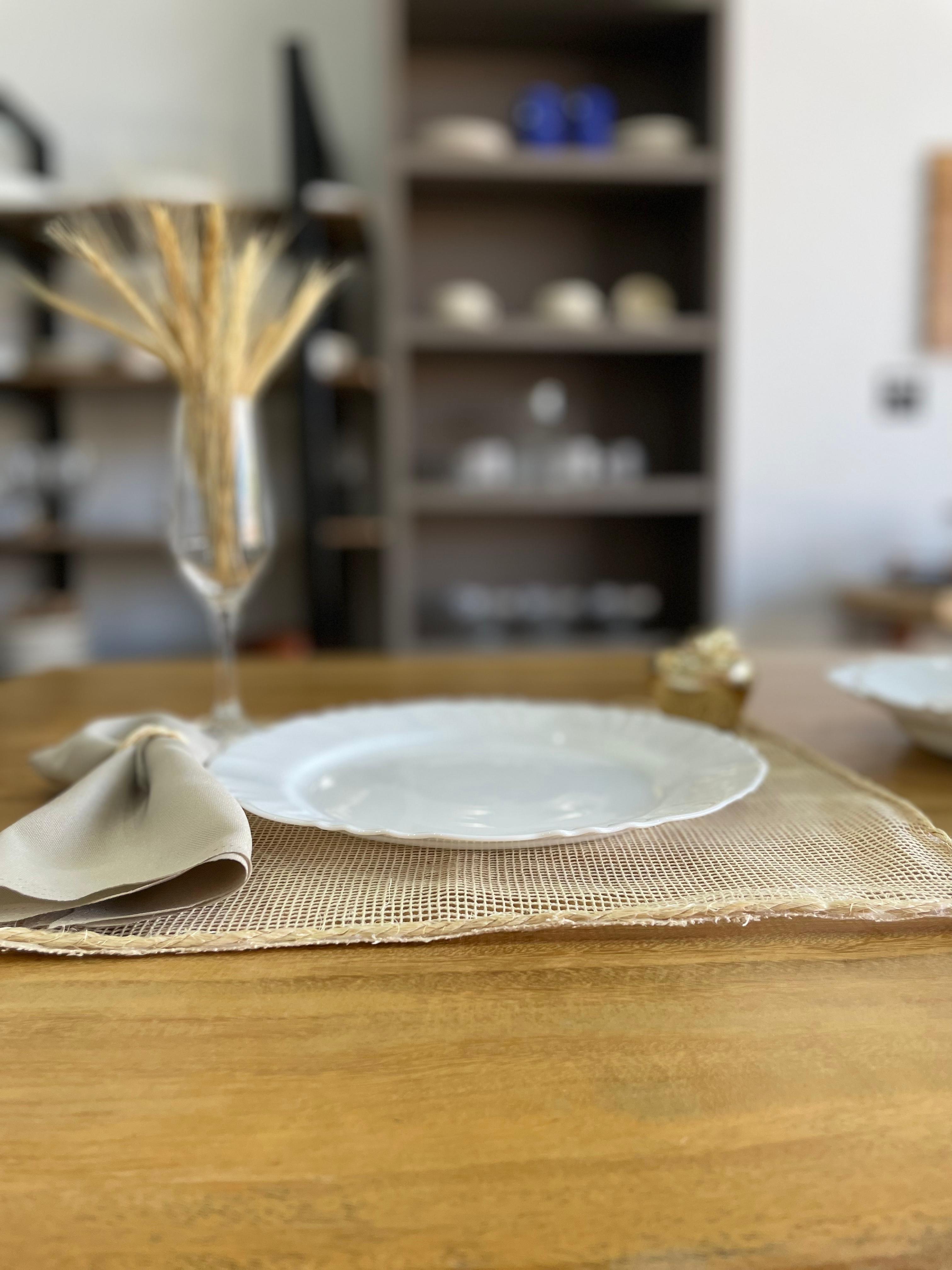 Conjunto de louça elegante Branco 