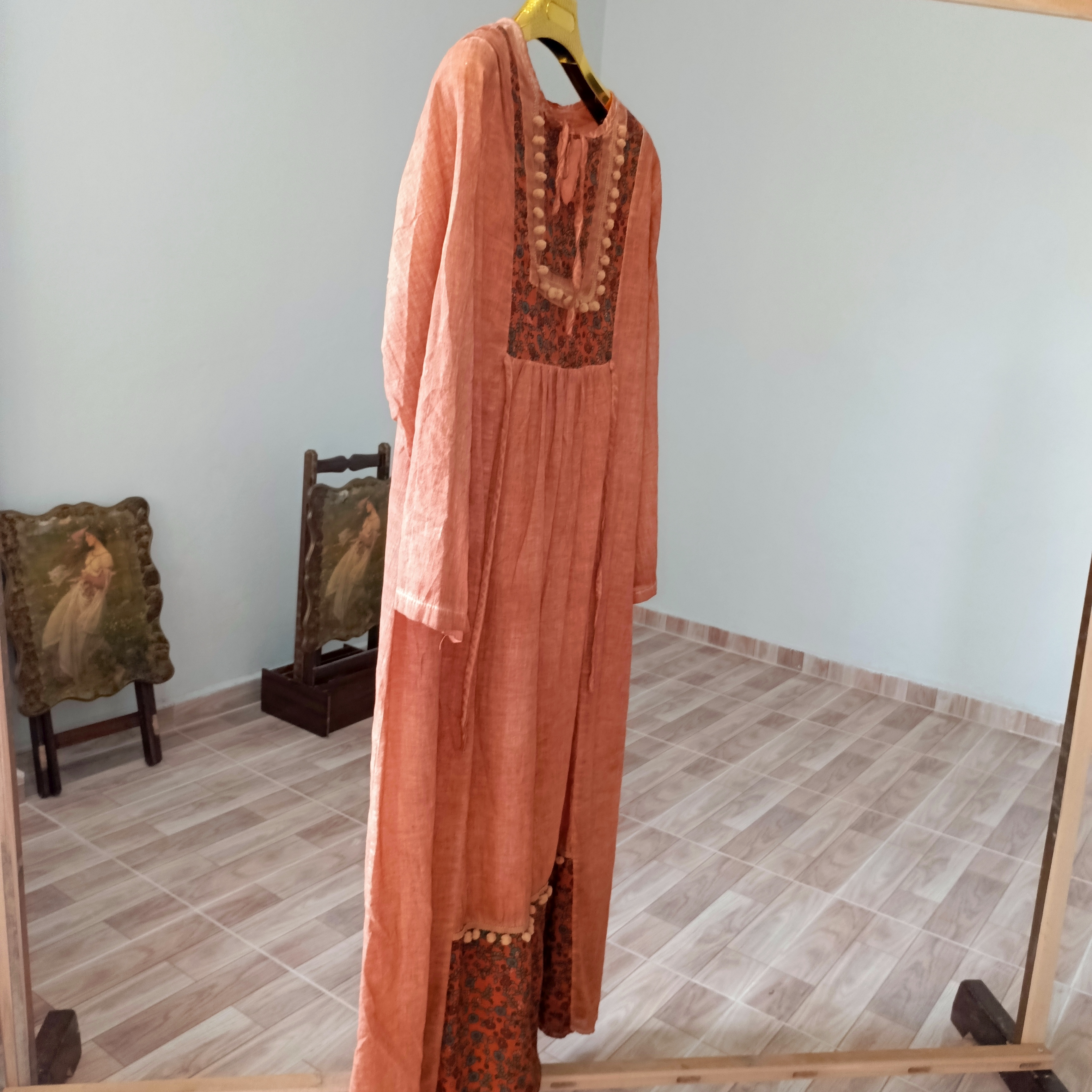 Keten yazlık elbise