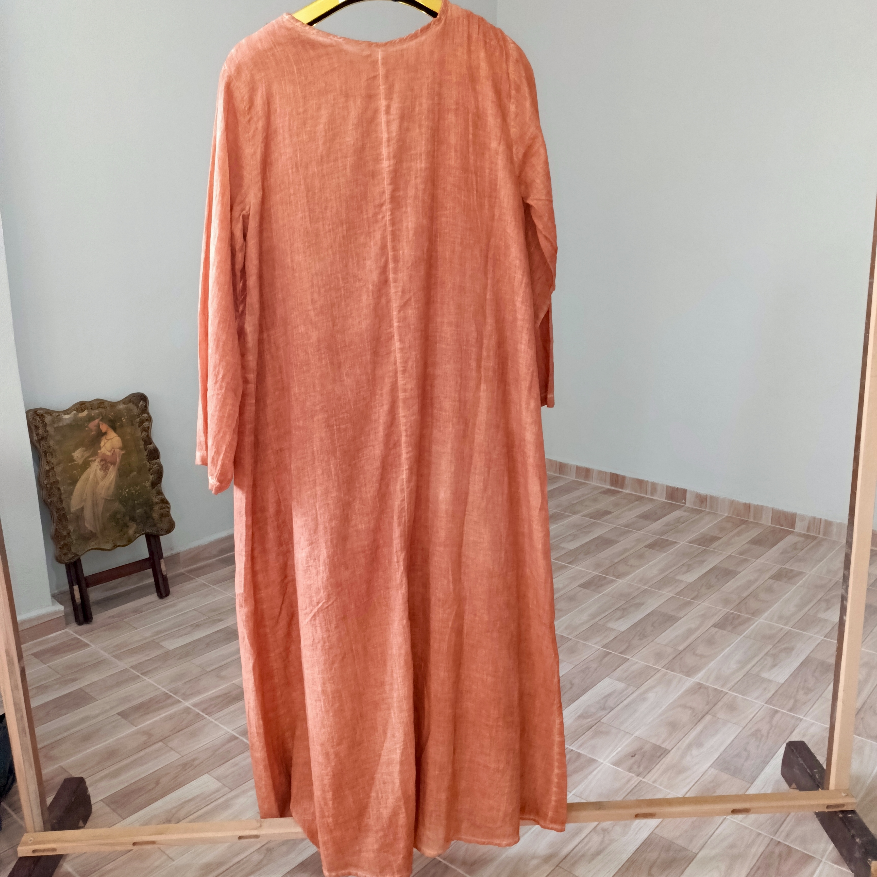 Keten yazlık elbise