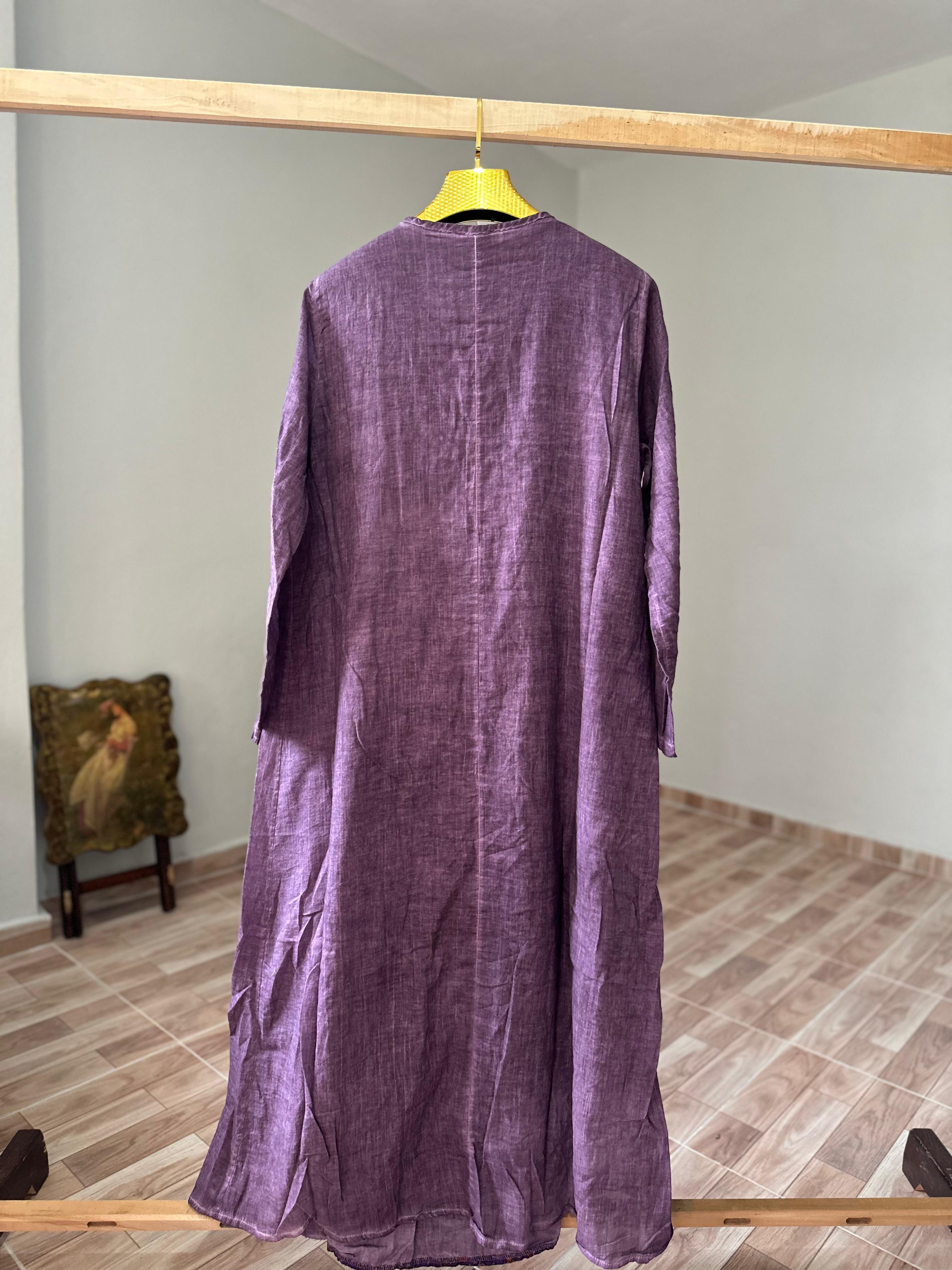 Keten yazlık elbise