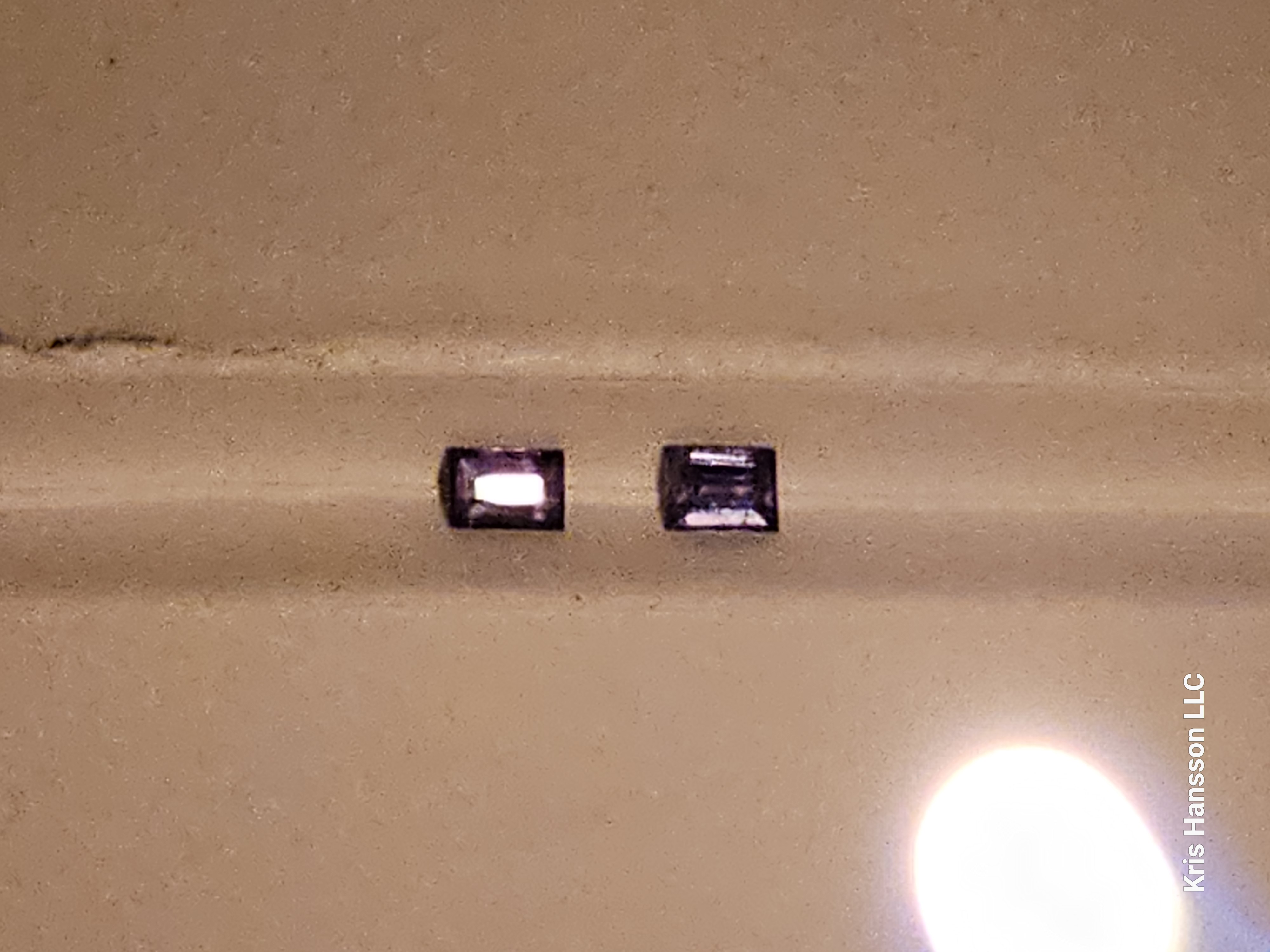In this lot: Set of Two rectangular step cut Natural Alexandrite