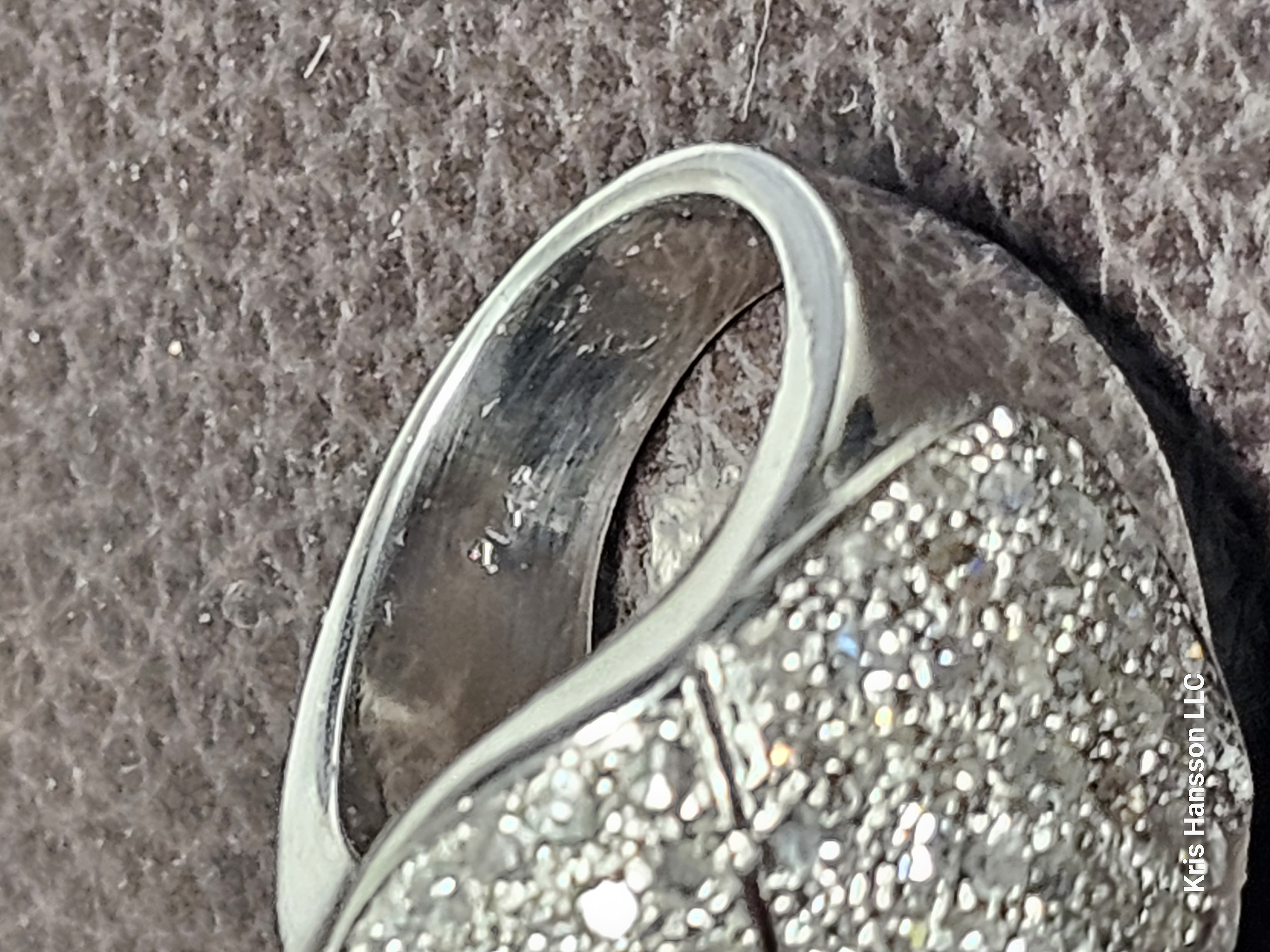 Platinum diamond domed Cocktail ring