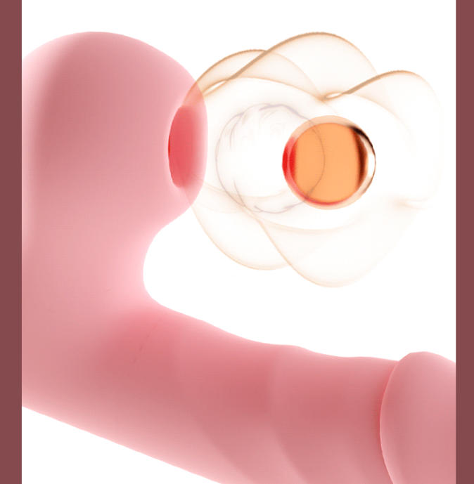 BUYUER Mini Clitoral Suction Vibrator – Strong Vibration + Realistic Sucking + Smart Heating, Waterproof Adult Sex Toy for Women, Portable Personal Massager (Pink/Red)