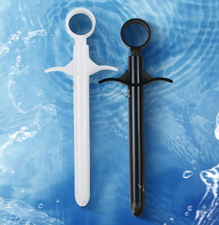 BUYUER Reusable Lube Applicator & Injector – Anal Lubricant Launcher, Vaginal Syringe for Women, Oil Injector for Gay Men, Eco-Friendly Silicone + Plastic, Set with Water-Based Lube (50ml / 100ml)