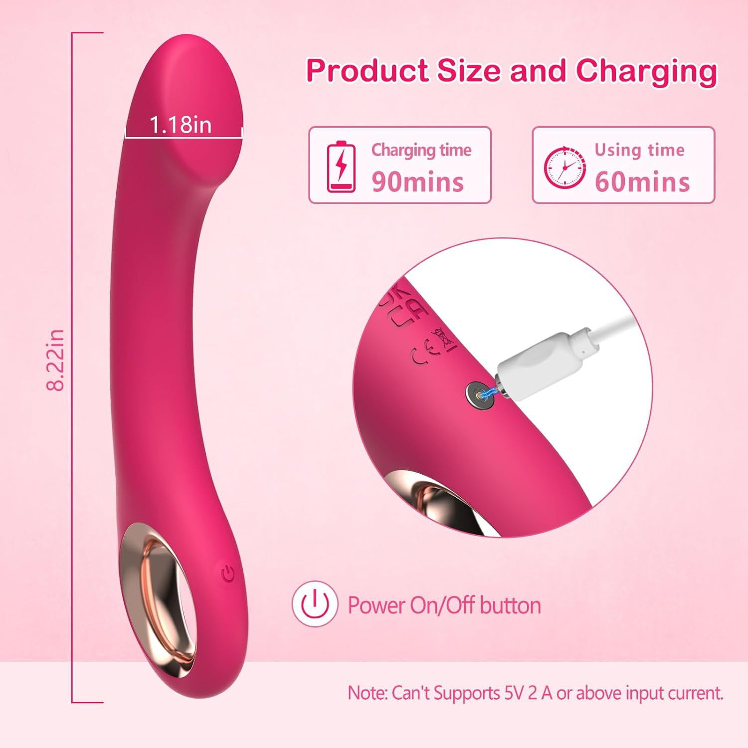 BUYUER G-Spot Vibrator for Women, Thrusting & Vibrating Clitoral Stimulator Adult Sex Toys, 10 Powerful Frequencies High-Speed AV Magic Wand with Soft Silicone, USB Rechargeable, Waterproof – Rose Red/Purple/Green