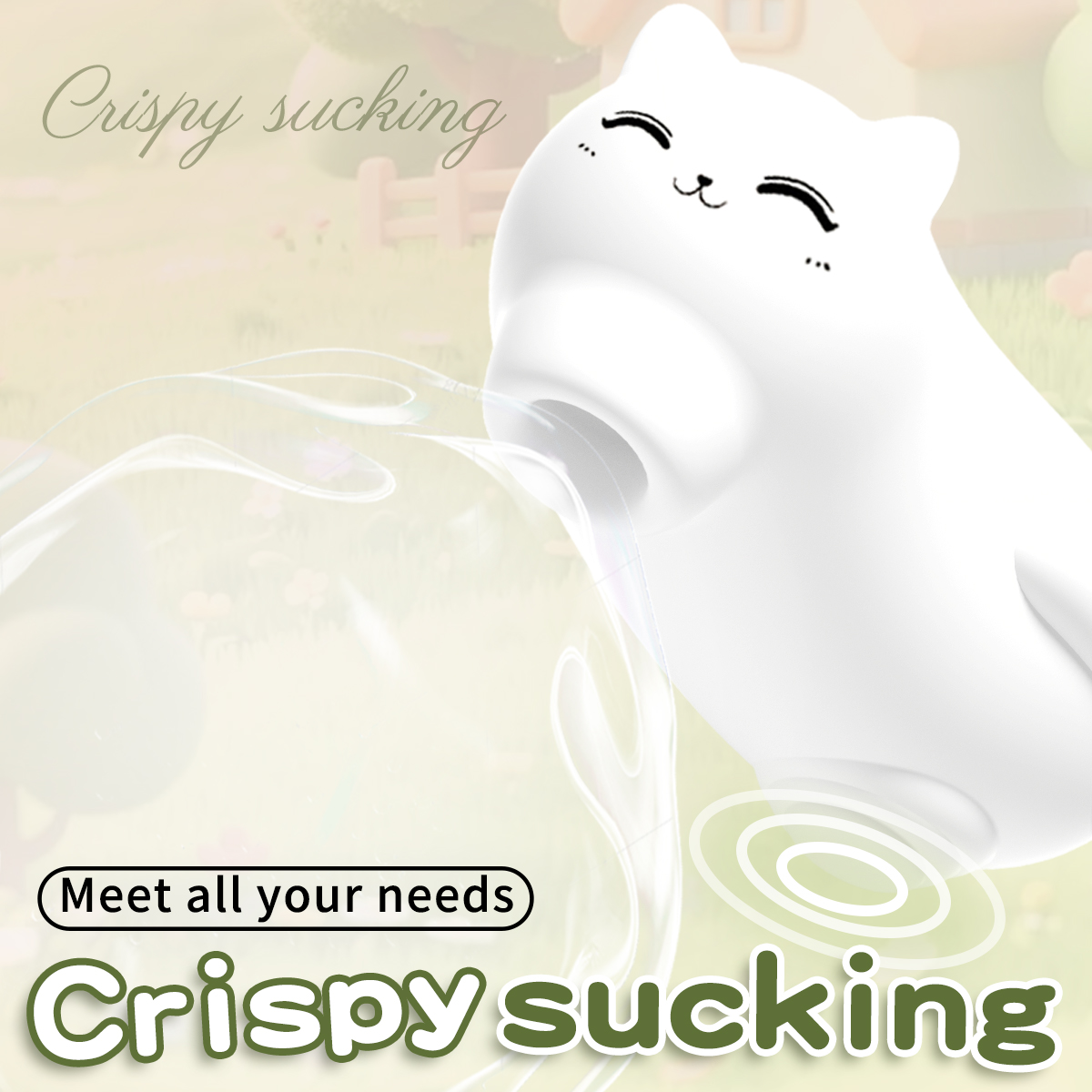 Clitoral Sucking & Tapping Vibrator for Women – 10 Suction + 10 Tapping Modes, Liquid Silicone, Waterproof, USB Rechargeable, Dual Stimulation for Internal & External Orgasm, Quiet & Discreet (Lazy Cat Design)