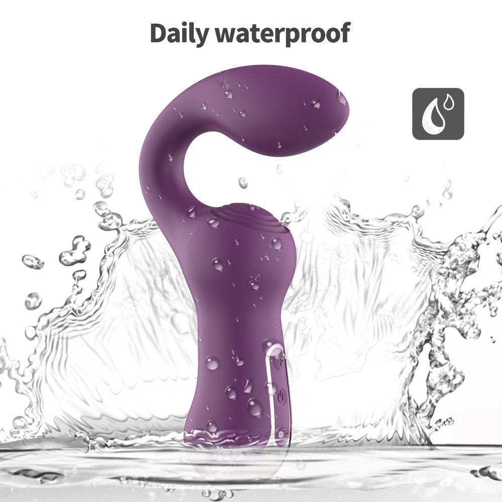 BUYUER Powerful G-Spot Vibrator for Women – Rechargeable Silicone Clitoral & G-Spot Massager with Strong Deep Vibes, Waterproof, Quiet (40dB) – Adult Sex Toy for Solo or Couples Play – Purple
